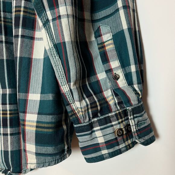 G.H. BASS & CO.  Button Down Shirt Men's Size XXL 100% Cotton Plaid Green - Picture 14 of 15